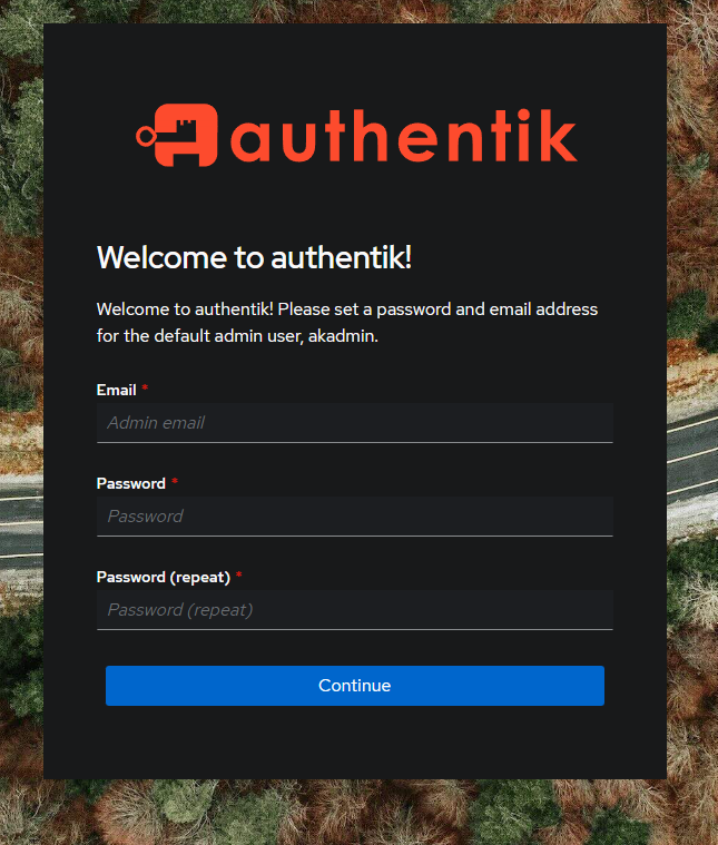 authentik Initial Setup Flow